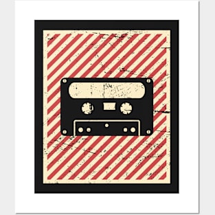 Vintage Style Cassette Poster Posters and Art